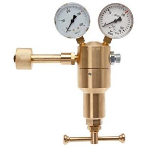 Drukregelaar stikstof M70 met zijafsluiter tot 10 bar