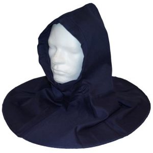 Monnikskap Weldkar katoen, vlamvertragend, kleur blauw