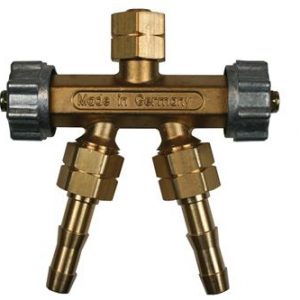 Afsluiter tweeweg acetyleen 3/8'' links
